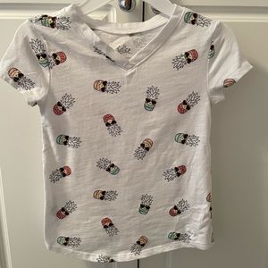 Justice pineapple tshirt